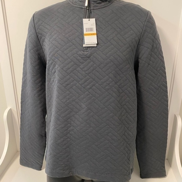 𝅺nwt, Perry Ellis Quilted 1/4 Zip, long Sleeve - Picture 8 of 8